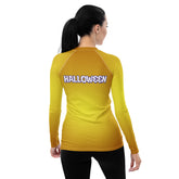 Close-up of Witch Hat design on Women's Rash Guard